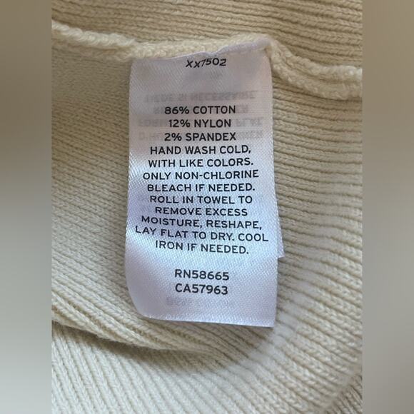 New ~ OPEN EDIT ~ Cutout Detail Cotton Blend Corset Sweater Size Small - Picture 6 of 8